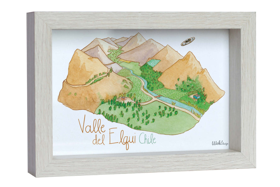 Cuadro Valle del Elqui 10x15